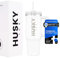 HUSKY ICE Thermobecher mit Strohhalm und Griff [24h Eiskalt] 1.2 Liter Tumbler Cup - Trinkbecher mit Deckel und Strohhalm - Kaffebecher Quencher – Isolierbecher & Thermos (Weiss)