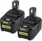 2X 8000mAh 18V Lithium Ersatzakku für Ryobi Akku 18V Ersatzakku RB18L50 RB18L40 RB18L25 RB18L15 RB18L13 (8000mAh_2)
