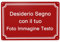 Cartello Personalizzato, Targa con incisione personalizzata, cartello personalizzato da esterno con testo/nome/foto/logo/carattere per garage, hotel, parcheggio, scuola, giardino, indirizzo di casa