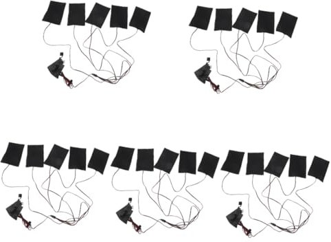 SAFIGLE 5stücke Electric Heating Pad Für Kleidung Usb Beheizbare Baumwollweste Einstellbare Temperatur Tragbares Heizkissen Für
