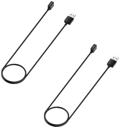 Charger Cable Compatible with Xiaomi Smart Band 9 Watch Charger, 1M Wireless Smart Watch Charger Cable Magnetic Charging Dock for Xiaomi Mi Band 9 (Black+Black)
