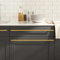 Cinyiqo Cabinet Handles 5 pcs Gold 480 mm Stainless Steel,Kitchen Door Handles,Cabinet Handles Stainless Steel Cupboard Bar Handle