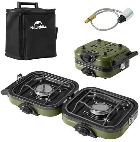 Naturehike 2 Burner Folding Camping Stove Propane Gas