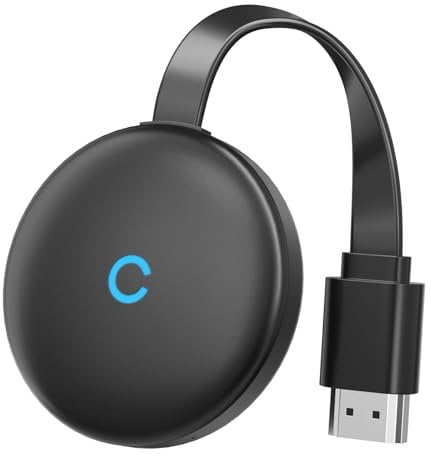 Wireless HDMI Adapter, Miracast Adapter Dongle, 2.4/5 GHz Wire-less HD-MI A dapter,MpioLife 4K Full H D Miracast HiFi HD-MI Dongle Kompatibel mit/Smartphone/Laptop/PC/Monitor/TV Mira-cast/DLNA/Airplay