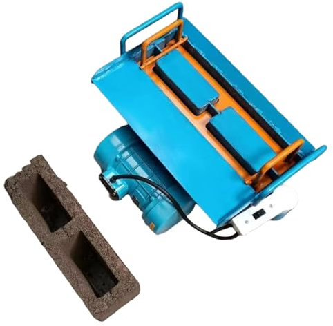 FLNOZAMZ Electric Hollow Making Maker Machine, Soil Block Maker, Multiple Molds Optional, 45s Fast Forming, 30 Bricks/H, Vibration Frequency 212 Times/Min (H4)