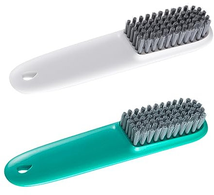 Veemoon 2pièces Brosse De Nettoyage à Chaussures Brosse à Laver Multifonction Portable Blanc Vert