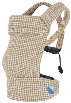 Babiini Babytrage Ergonomisch Unisex Baby von 3.2 bis 16 kg Atmungsaktiv Baumwoll Lätzchen Waschbar Gepolstert Verstellbar Mehrere Tragepositionen für jedes Wetter Hypoallergen
