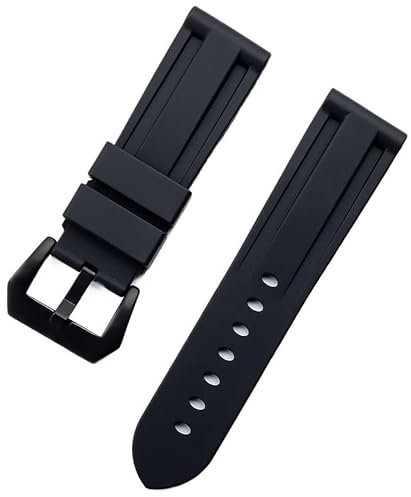 yaponuk Silikon-Uhrenarmbänder für Diesel DZ7395, DZ7396, DZ4500, DZ4506 Uhrenarmband(Blackb,22mm)