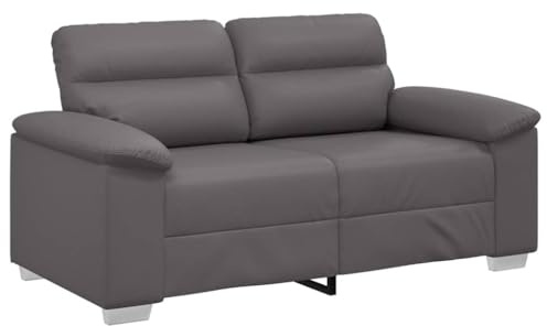 vidaXL 2-Sitzer-Sofa Grau 160x81x84 cm Kunstleder
