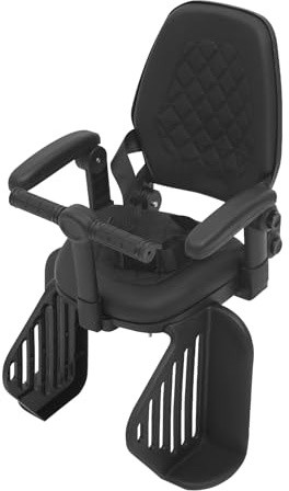 YOICUATGNA Kindersitz Fahrrad, hintere Montage Baby Fahrrad Sitz, 50 kg, mit Sicherheitsgurte, Fußstütze Baffeln und abnehmbare Armlehnen, für Citybikes und Anderen Fahrrädern mit Rücksitz, schwarz.