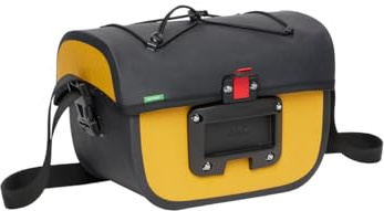 VAUDE Aqua Box 4 (rec), 6 Liter Lenkertasche für Radreisen, wasserdicht verschweißt, Made in Germany
