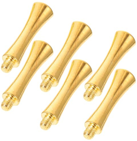 6 Stück Haarschere Schwanznägel aus Edelstahl, Goldfarbenes Zubehör