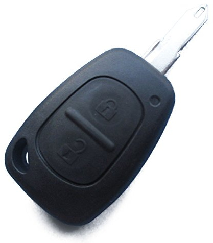 Ersatz Schlüsselgehäuse mit 2 Tasten Autoschlüssel Schlüssel mit Rohlingtyp (NE) Fernbedienung Funkschlüssel Gehäuse ohne Elektronik. INION (für Renault (KS08)