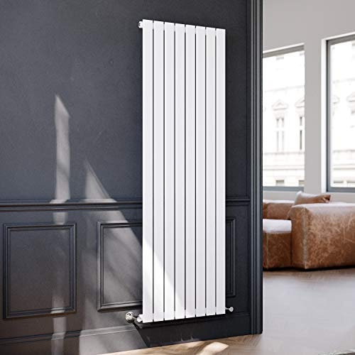 ELEGANT 1800 x 608 mm Vertical Column Designer Radiator White Single Flat Panel Tall Upright Modern Bathroom Central Heating Radiators