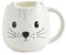 Balvi Mug Kitty Coupe en Forme de tête de Chat capacité 400ml Lave-Vaisselle et Micro-Ondes Céramique