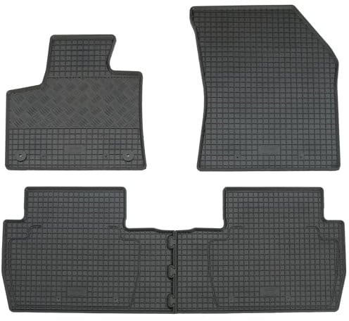 AD Tuning Gummifußmatten Set 4-teilig für Peugeot 5008 II (6/2017-) | Passgenau, Allwetter-Automatten, wasserdicht, rutschfest, pflegeleicht, robust, langlebig