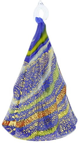 GlassOfVenice Statuina da Appendere Albero di Natale in Vetro di Murano - Blu