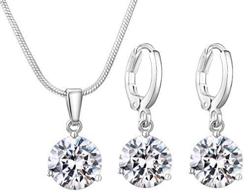 liuduo Fashion 925 Sterling silver women party pretty cute bracelet necklace set