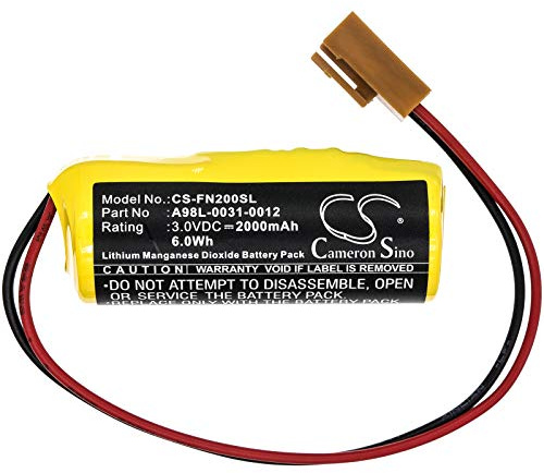 CS-FN200SL Akku 2000mAh Kompatibel mit [Fanuc] 16i, 18i, 21i, für [Le Blonde] 77 CNC Router programmable Logic Controller Industrial Computer, für [GE] FANUC 0i-B, FANUC 0i-D, 0i-Mate-B, 15-B, 15i
