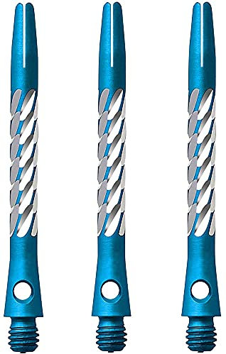 Unicorn Einhorn Premier Aluminium Dart Schäfte – Spirale Diamant Stiele – 1 Set (3), AM1036, blau, M