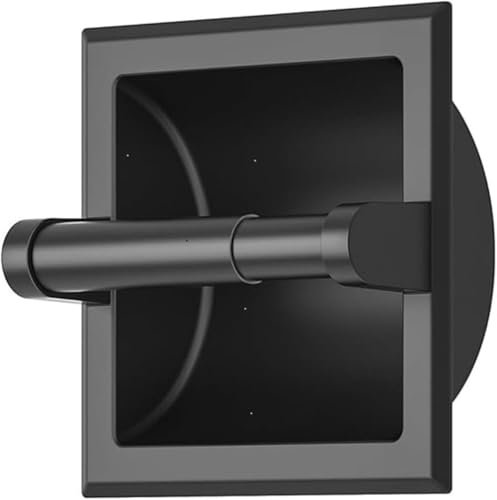 Gatco Porte-Papier Toilette encastré Noir Mat