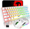 Mechanical Gaming Wireless Keyboard Bluetooth 5.0/2.4G USB-Dual-Modus 2200 MAH RGB-LED-Hintergrundbeleuchtung Kompakte vollständige Anti-Ghosting-Schlüssel Wireless Gaming-Maus 750 mAh leicht