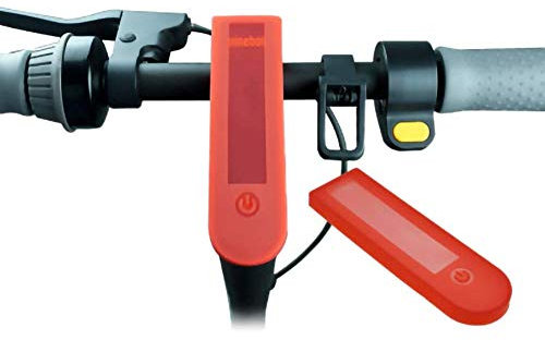 Flycoo2 Regenschutz aus Gummi für Display-Bedienfeld für Ninebot Segway Max G30 Elektro-Scooter Zubehör (rot)