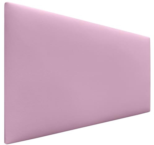 DHOME Testata in similpelle o tessuto AQUALINE Testata imbottita liscia Testata letto di lusso (Similpelle Rosa, 90cm (Lits 70/80/90))