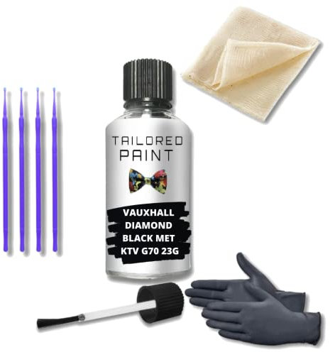 For Vauxhall Corsa F 2019-Present Touch Up Paint Repair Kit Scratch Stone Chip Fix Diamond Black Met 23G (Touch Up Paint Pen)