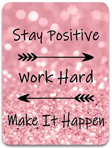 Dapesuom Mouse Pad, Small Mouse Pad 15x20 cm with Non-Slip Rubber Base, Waterproof Mouse Mat, Mini Mouse Pad for Women Kids Men Wireless Mouse Laptops Keyboard Tray Home Office Travel, Pink Quotes