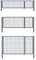 Aileenstore Gartentor Zauntor Einfahrtstor Stabmattenzaun Doppelflügel Anthrazit Grau 3,5 m Breite, Größe:2000 x 3500 mm