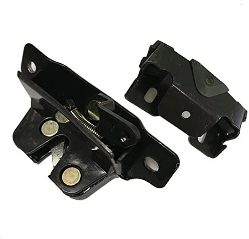 Serrure de Hayon Voiture Peugeot 206 207 - Verrou de Coffre Arrière - Loquet de Verrouillage du Couvercle - Serrure de Hayon - Tapis de Coffre - KYGFG (Couleur : Noir)