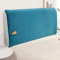 TFBH Luxus Samt Bett Kopfteil Hussen/Bezug Stretch All-Inclusive Bett Kopfteil Abdeckung Doppel Einzel King Size Leder/Holz/Polsterbett Kopfteil Bezug Bettrücken Staubdichtes Dekor,Blue1-180x70cm