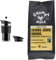 BODUM K11102-01 Travel Press Set Coffee Maker with Extra Lid, Black & Grumpy Mule Organic Colombia Café Equidad Ground Coffee with tastes of Hazelnut, Caramel & a hint of Red Fruits 227 g