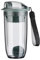 Protein Shaker Bottle, Portable and Compact Sports Water Bottle, Protein Shaker with Mixball and Filter, BPA Free, Plastic Shaker Bottle with Leak Proof Drink & Lock Cover 400ml(Grey)