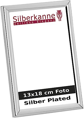 SILBERKANNE Bilderrahmen Oslo 13x18 cm Foto Premium Silber Plated edel versilbert in Top Verarbeitung