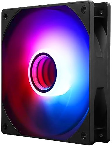 Thermalright TL-C12B-S V3 CPU Case Fan, 120mm Fan with ARGB Mirror Light Effect, 4pin PWM Silent Computer Cooler Fan, for Case CPU Liquid Cooler and CPU Air Cooler, Quiet CPU PC ARGB Fan