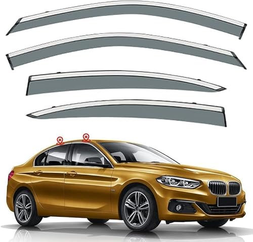 DHONDT Car Wind Deflectors for BMW 1 Series 3 MK3-F52 2017 Shields Visors Rain Deflectors Side Window Deflectors Door Visor Car Accessories