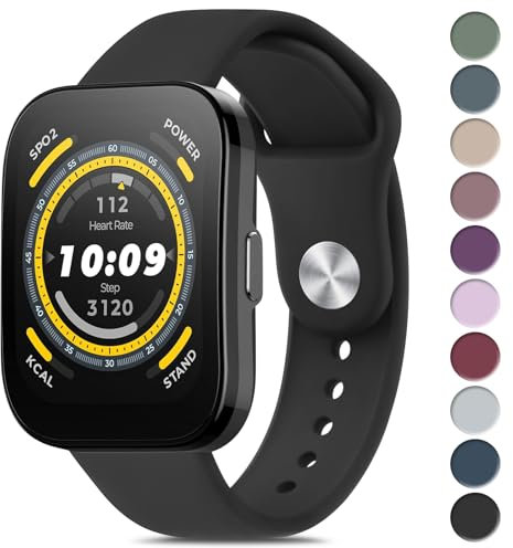 Oumida Cinturino per Amazfit Bip 5 /Bip 6 Smartwatch, 22mm Cinturini Morbido Silicone Braccialetto Compatibile con Amazfit Cheetah/Cheetah Pro