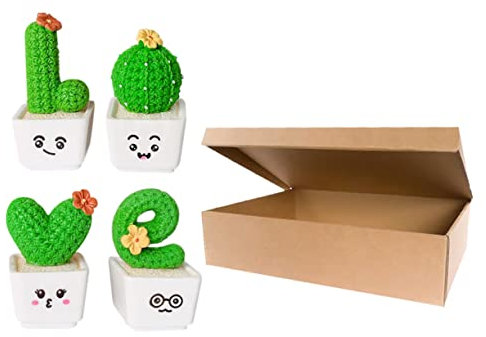 Toddmomy 4pièces Plante Cactus Résine Décoration Vividité Ornement Compact pour Intérieur pour Paysage Et Original