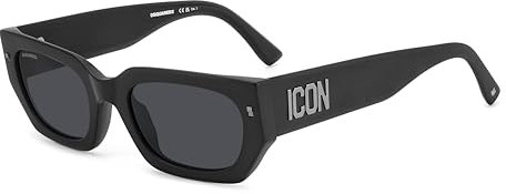 DSQUARED2 Unisex Icon 0017/S Sunglasses, Mattes Schwarz, 53