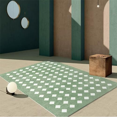Teppich Jugendzimmer Mädchen Couch Klein Für Jugendzimmer Rutschfester grauer Teppich im minimalistischen Stil für Schlafzimmer und Wohnzimmer, pflegeleicht Deko Zimmer Tumblr Klein Teppich 60X90CM