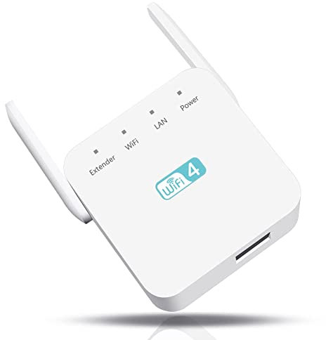 Répéteur WiFi Puissant avec Toutes Les Box Internet, Amplificateur WiFi Puissant avec Mode Répéteur/Router/AP, 300Mbps 2.4GHz, KJ-A02