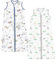 Chilsuessy Schlafsack Baby 2er Pack 2.5 Tog Winterschlafsack Babyschlafsack aus Baumwolle Winter Schlafanzug ohne Ärmel für Kinder, Giraffe Wald + Tier Karte, 110cm/Baby Höhe 100-120cm