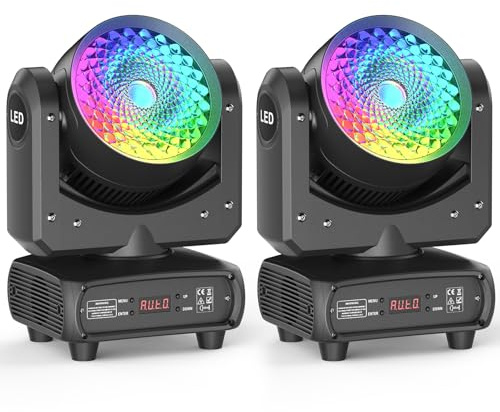 2PCS 150W COB LED Moving Head Wash RGBW Beam Bühnenlicht Effekt Party Lichter Scheinwerfern DJ Lichter für Weihnachten Disco Tanzfläche Bar Bühnentechnik