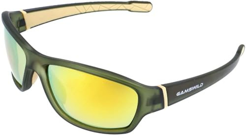 Gamswild WS8140 Fahrradbrille - Sonnenbrille - Sportbrille - bruchsichere Polycarbonatgläser - 100% Schutz vor UV Strahlen - dank UV400 – 28g
