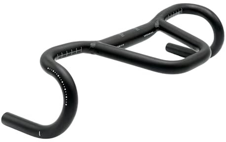 REDSHIFT Kitchen Sink Low Flare Handlebar with Loop for Road, Gravel, Touring, and Commuter Bikes, Aluminum Drop Bar, 31.8mm Clamp, with 20mm of Rise, 44cm Width