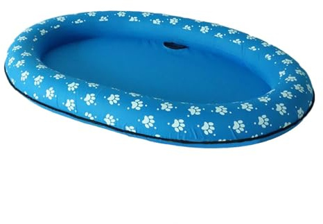 Schwimmfloß für Haustiere – Aufblasbares Floß für den Hundepool, Schwimmbecken | Schwimmendes Reihenbett, aufblasbares Strandspielzeug, Schwimmfloß für Haustiere für Hunde und Katzen