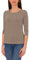Alkato Damen Shirt 3/4 Arm mit Rundhals, Farbe: Beige Latte, Größe: M