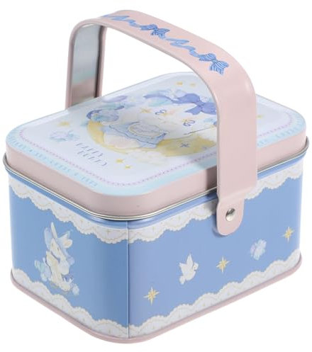 OFFSCH Musik-aufbewahrungsbox Aus Weißblech Mit Deckel Süßigkeitendose Für Feiertage Metalldose Für Kekse Tragbarer Leckerli-behälter